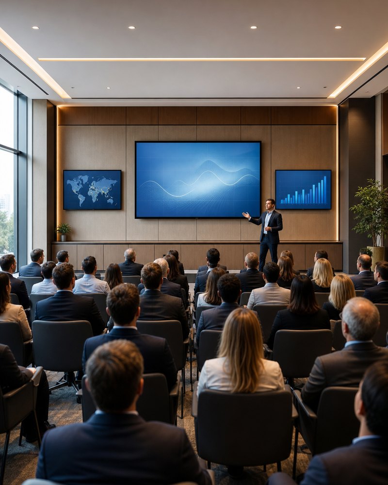 Corporate & conference venue controlled with REEVE trademark