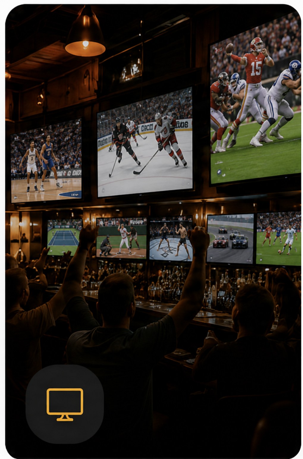 Sports bars & restaurants venue controlled with REEVE trademark